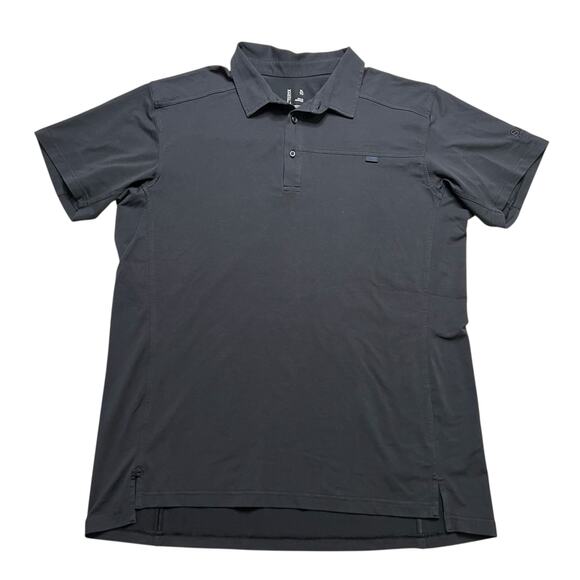 Arc’teryx Captive SS Polo Shirt Men’s XL Black Short Sleeve Logo outdoors - Picture 1 of 10